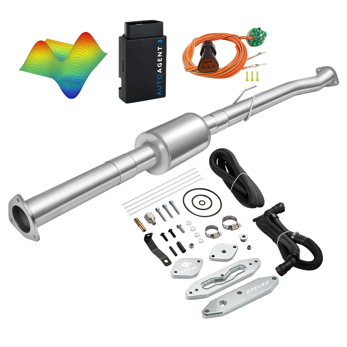 EZ LYNK Auto Agent 3 DPF/EGR All-in-One Delete Kit for 2011-2019 Ford 6.7L Powerstroke F250 F350 F450