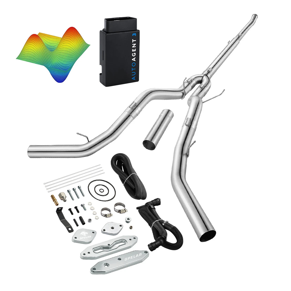 EZ LYNK Auto Agent 3 DPF/EGR All-in-One Delete Kit for 2011-2019 Ford 6.7L Powerstroke F250 F350 F450