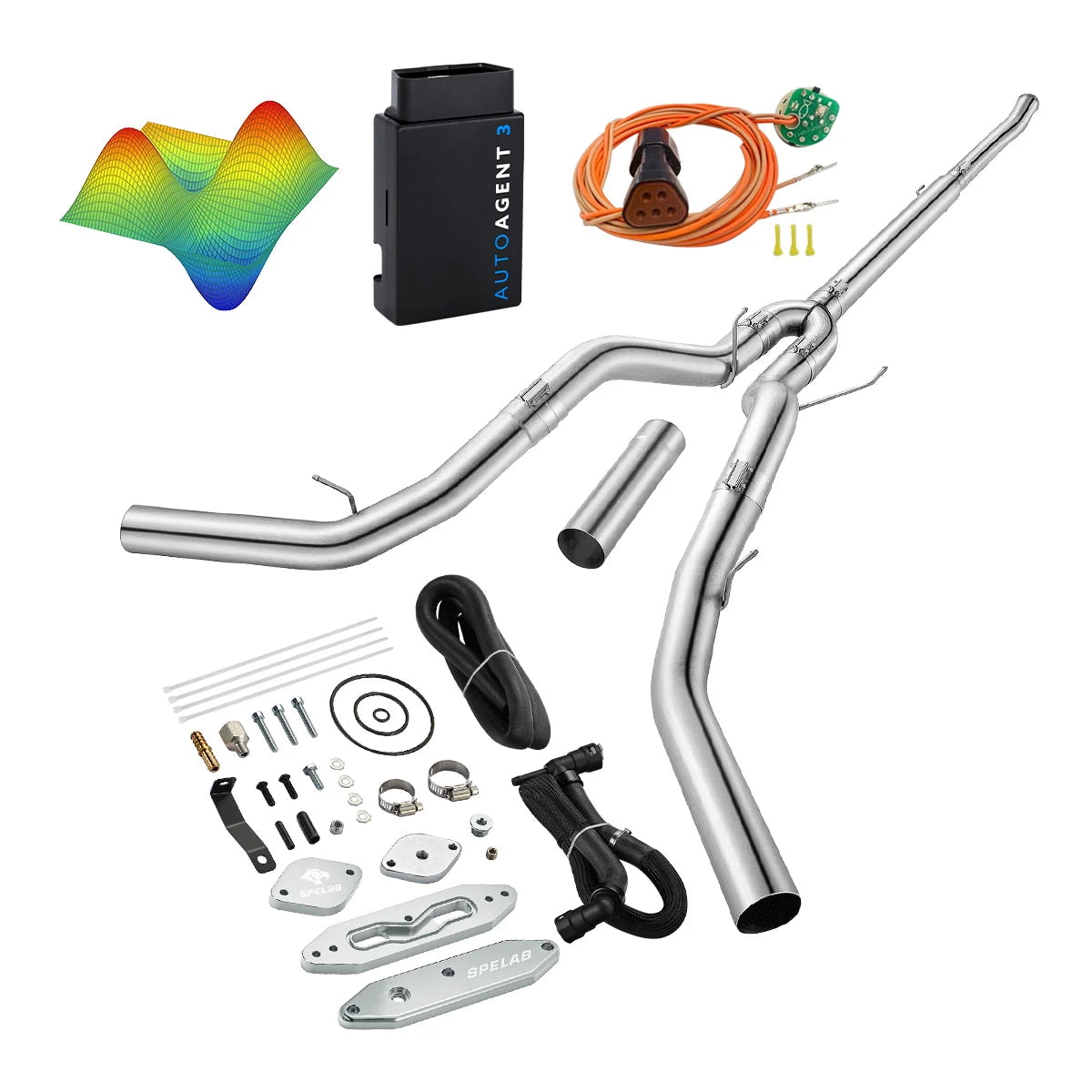 EZ LYNK Auto Agent 3 DPF/EGR All-in-One Delete Kit for 2011-2019 Ford 6.7L Powerstroke F250 F350 F450