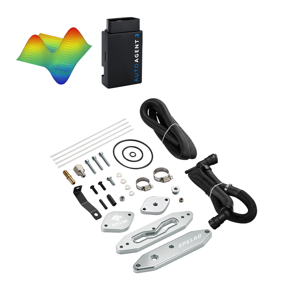 EZ LYNK Auto Agent 3 DPF/EGR All-in-One Delete Kit for 2011-2019 Ford 6.7L Powerstroke F250 F350 F450
