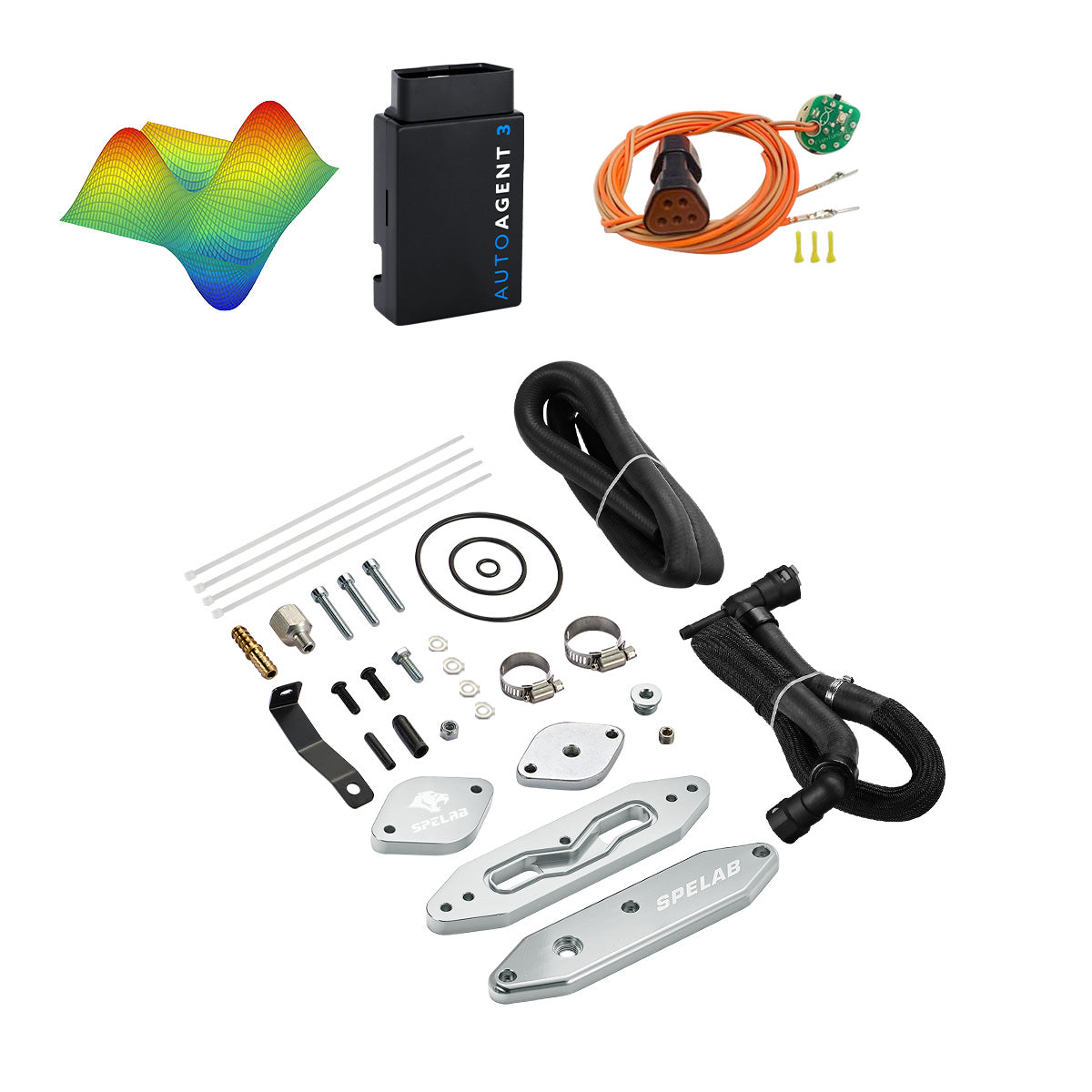EZ LYNK Auto Agent 3 DPF/EGR All-in-One Delete Kit for 2011-2019 Ford 6.7L Powerstroke F250 F350 F450