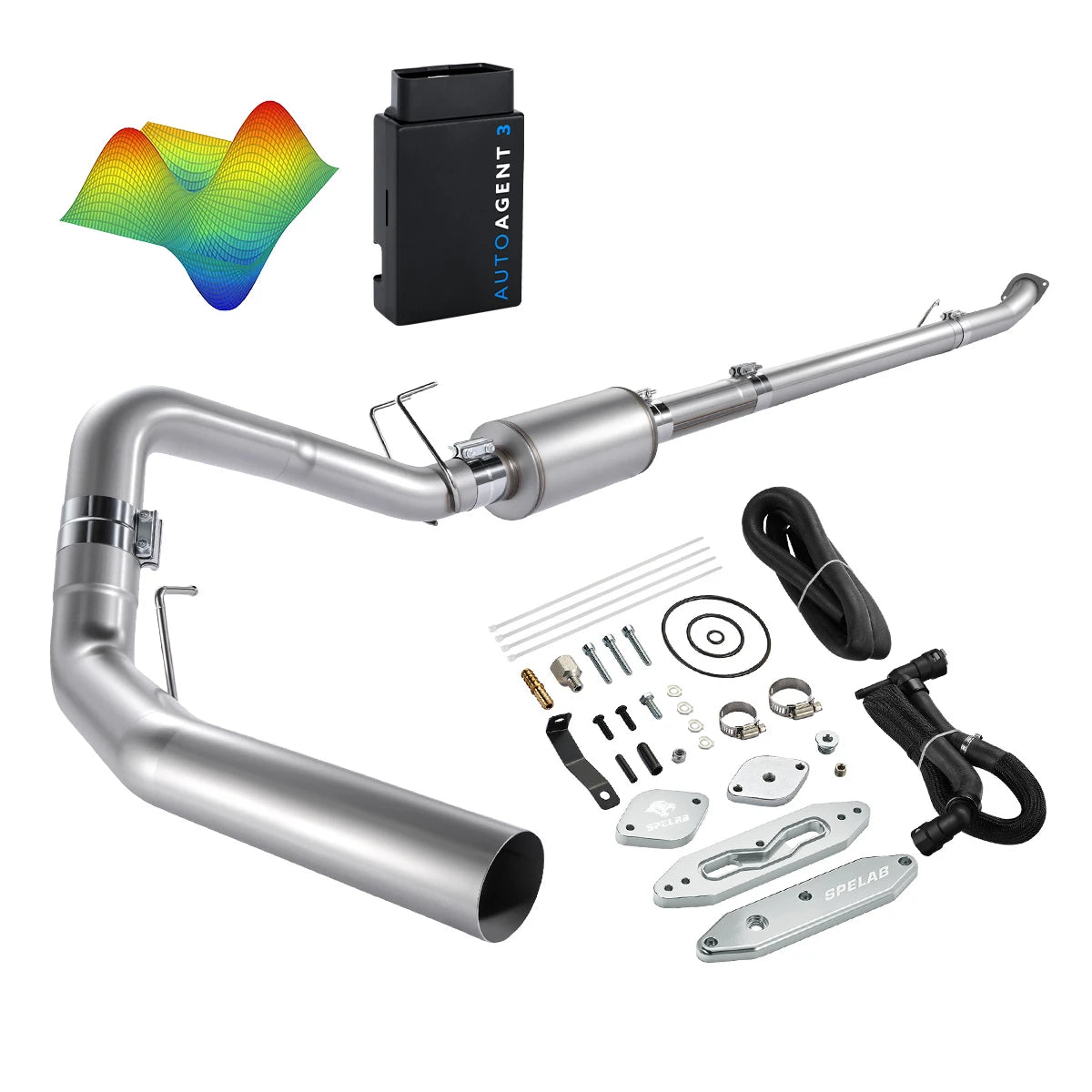 EZ LYNK Auto Agent 3 DPF/EGR All-in-One Delete Kit for 2011-2019 Ford 6.7L Powerstroke F250 F350 F450