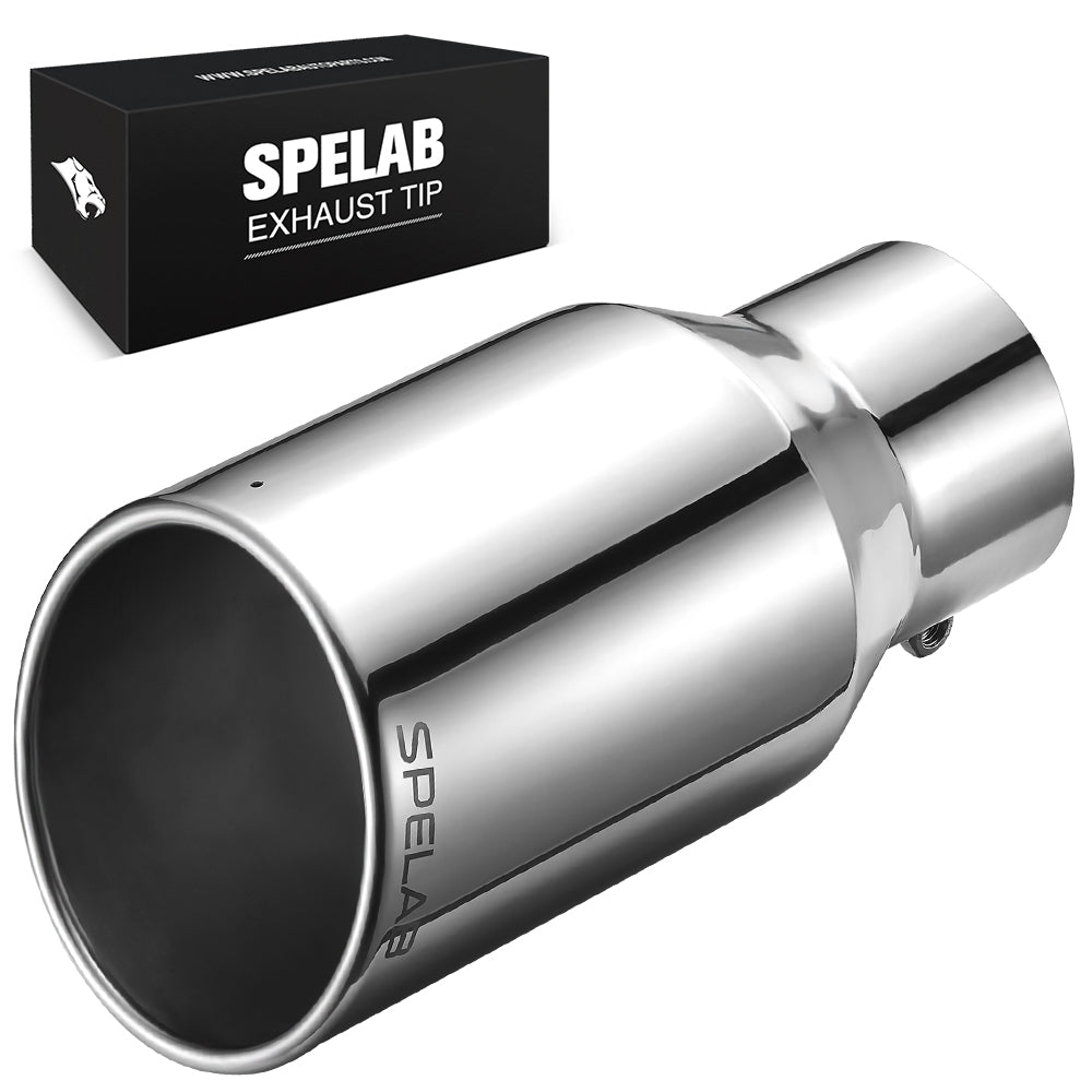 Exhaust Tip 4 " In & 5" In, 6"/7"/8" Out, 18" Length T304 | SPELAB