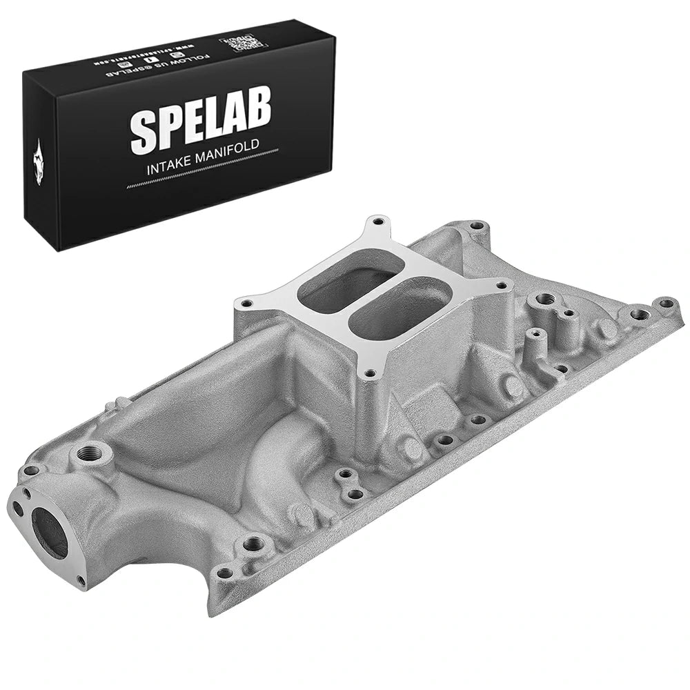 Ford Small Block Carbureted Dual Plane Intake Manifold (Aluminum)--4001S| SPELAB