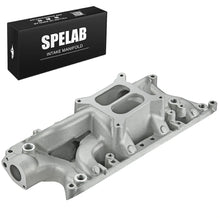 Load image into Gallery viewer, Ford Small Block Carbureted Polished Dual Plane Air Gap Intake Manifold (Aluminum)--4026S| SPELAB
