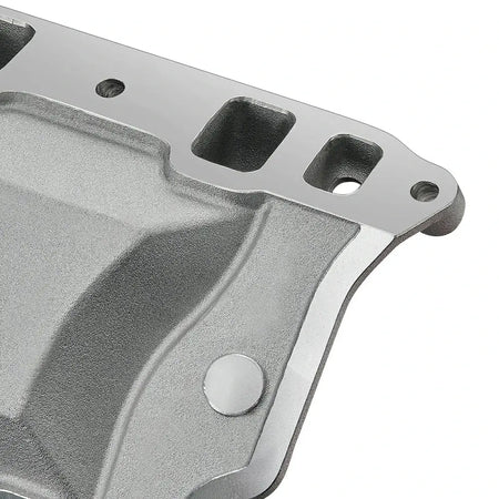 Ford Small Block Carbureted Polished Dual Plane Air Gap Intake Manifold (Aluminum)--4026S| SPELAB