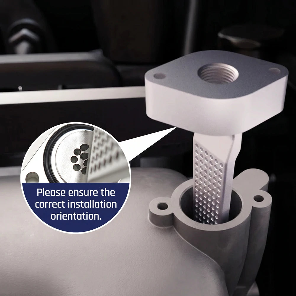 Gen-2 CCV Reroute Kit for 2011-2024 Ford 6.7 Powerstroke Rear-Exit & Integrated Filtered & Odor-Free