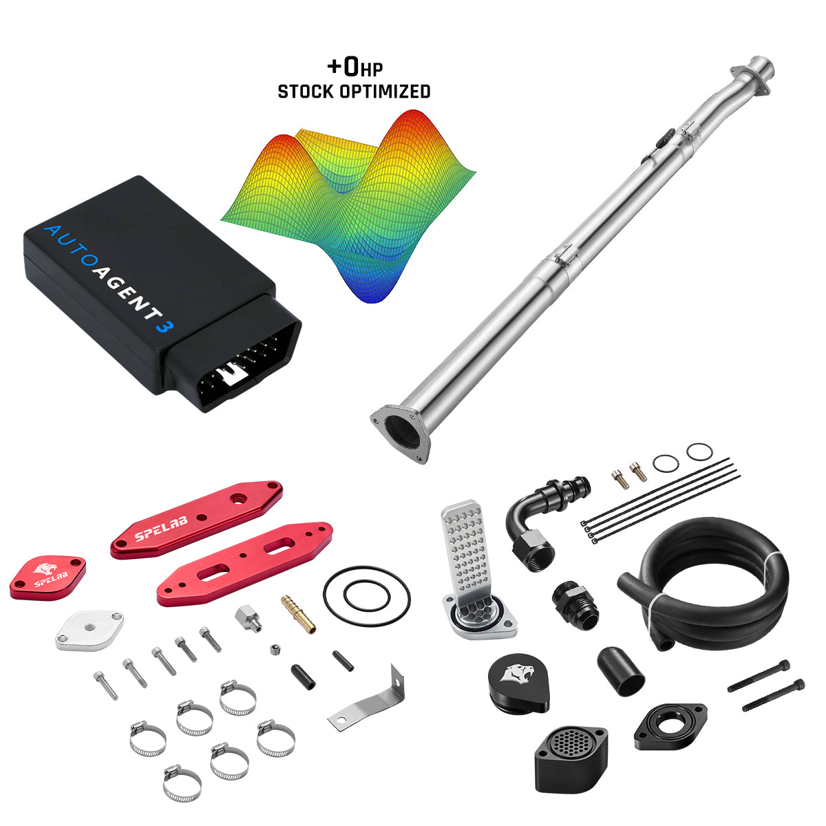 DPF/DEF/EGR/CCV Delete for 2020-2024 Ford 6.7L Powerstroke F250 F350 F450 All-in-One Kit