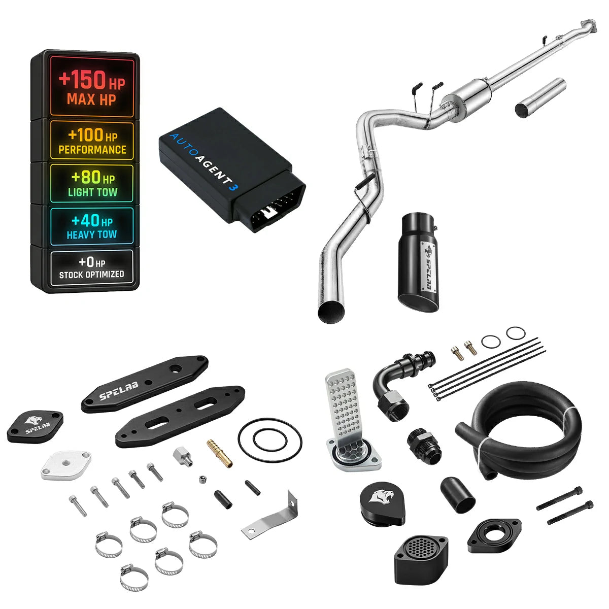 DPF/DEF/EGR/CCV Delete for 2020-2025 Ford 6.7L Powerstroke F250 F350 F450 All-in-One Kit