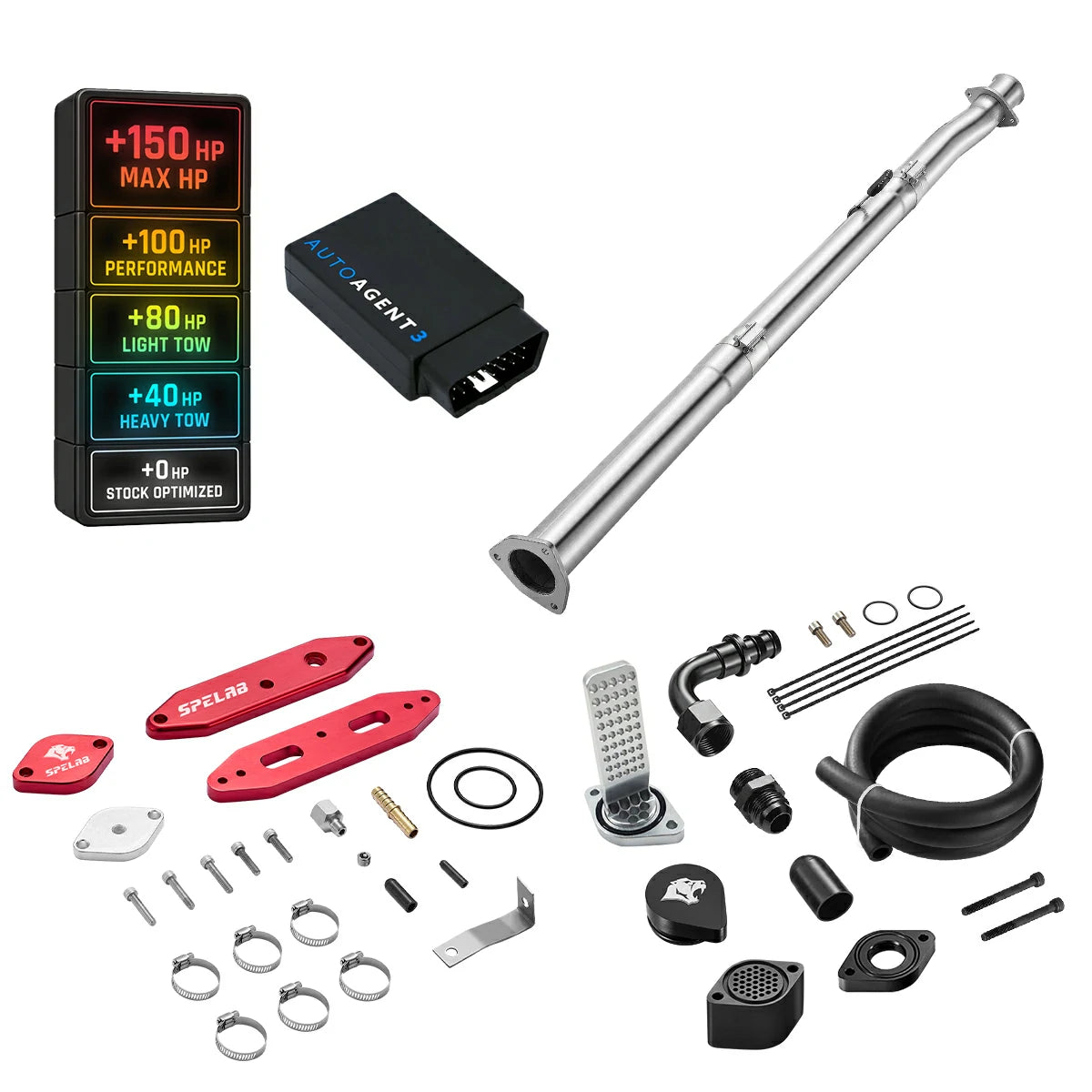 DPF/DEF/EGR/CCV Delete for 2020-2025 Ford 6.7L Powerstroke F250 F350 F450 All-in-One Kit