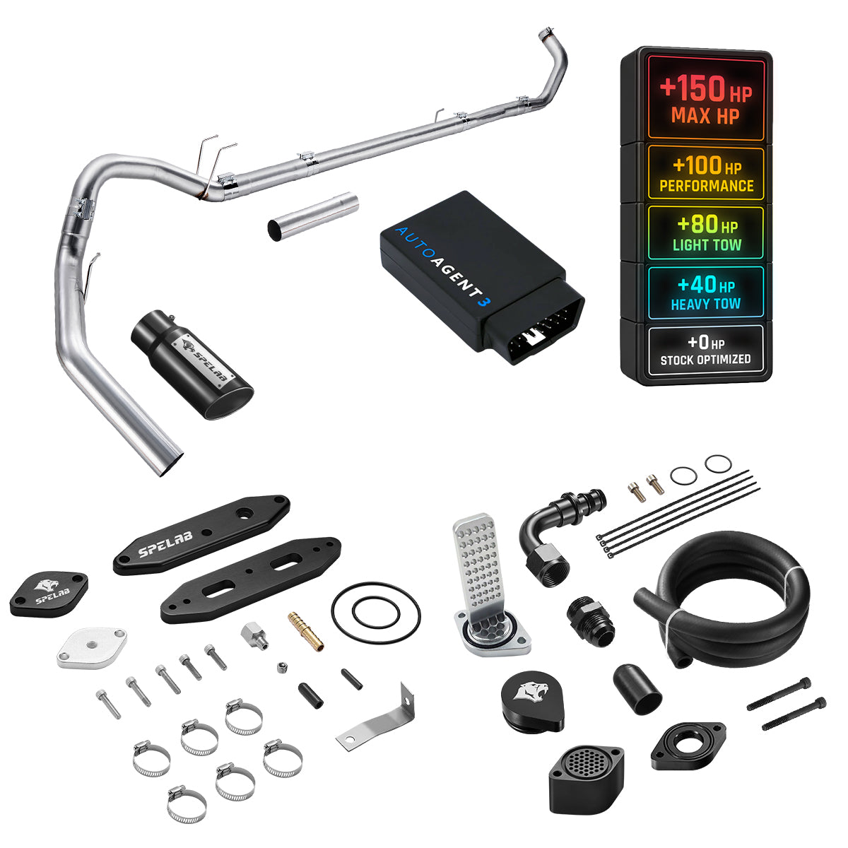 DPF/DEF/EGR/CCV Delete for 2020-2024 Ford 6.7L Powerstroke F250 F350 F450 All-in-One Kit