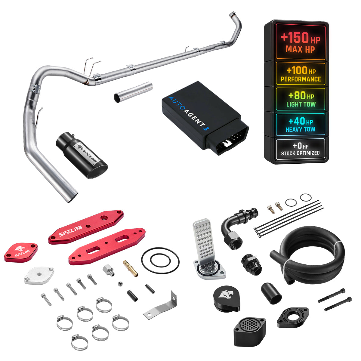 DPF/DEF/EGR/CCV Delete for 2020-2024 Ford 6.7L Powerstroke F250 F350 F450 All-in-One Kit