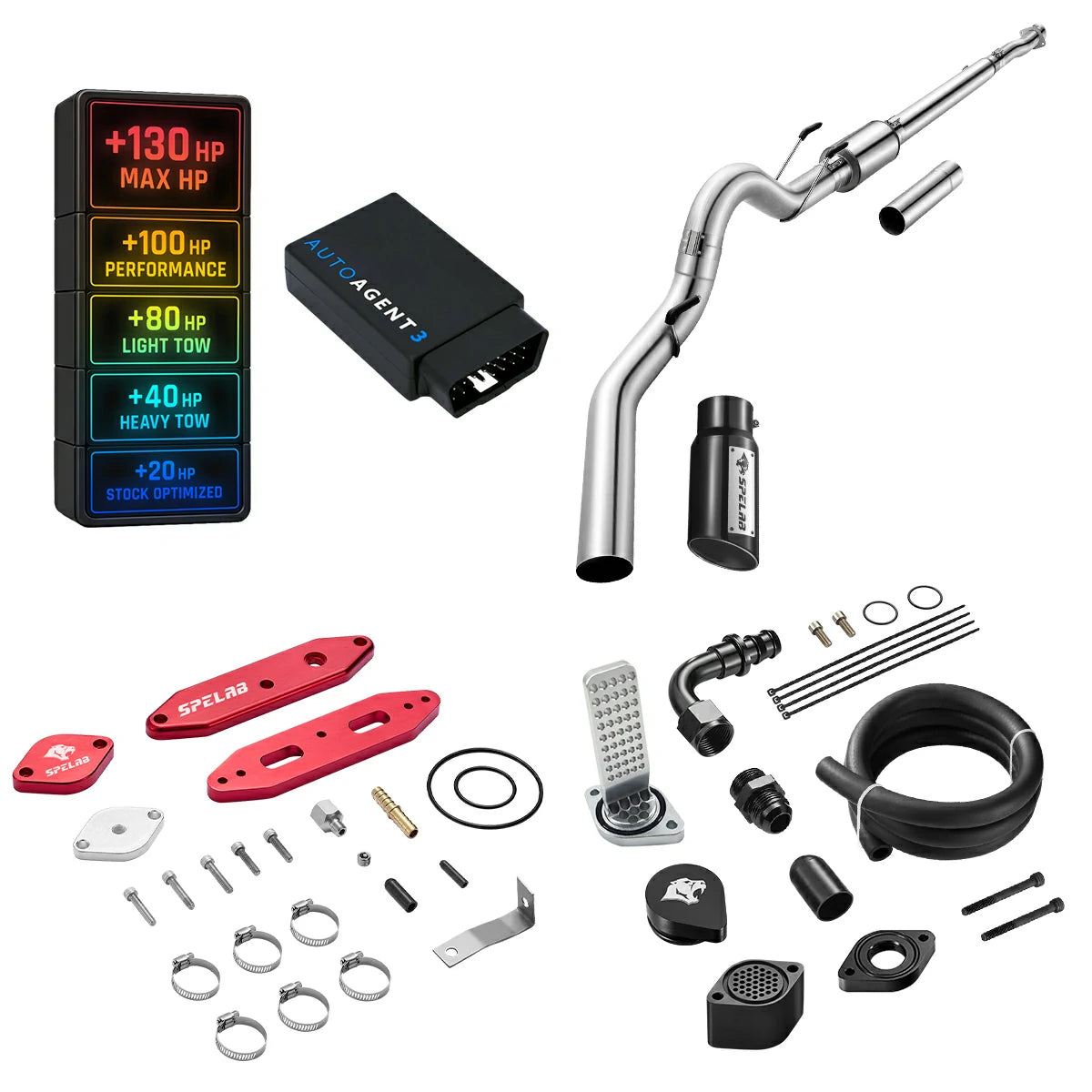 DPF/DEF/EGR/CCV Delete for 2020-2024 Ford 6.7L Powerstroke F250 F350 F450 All-in-One Kit