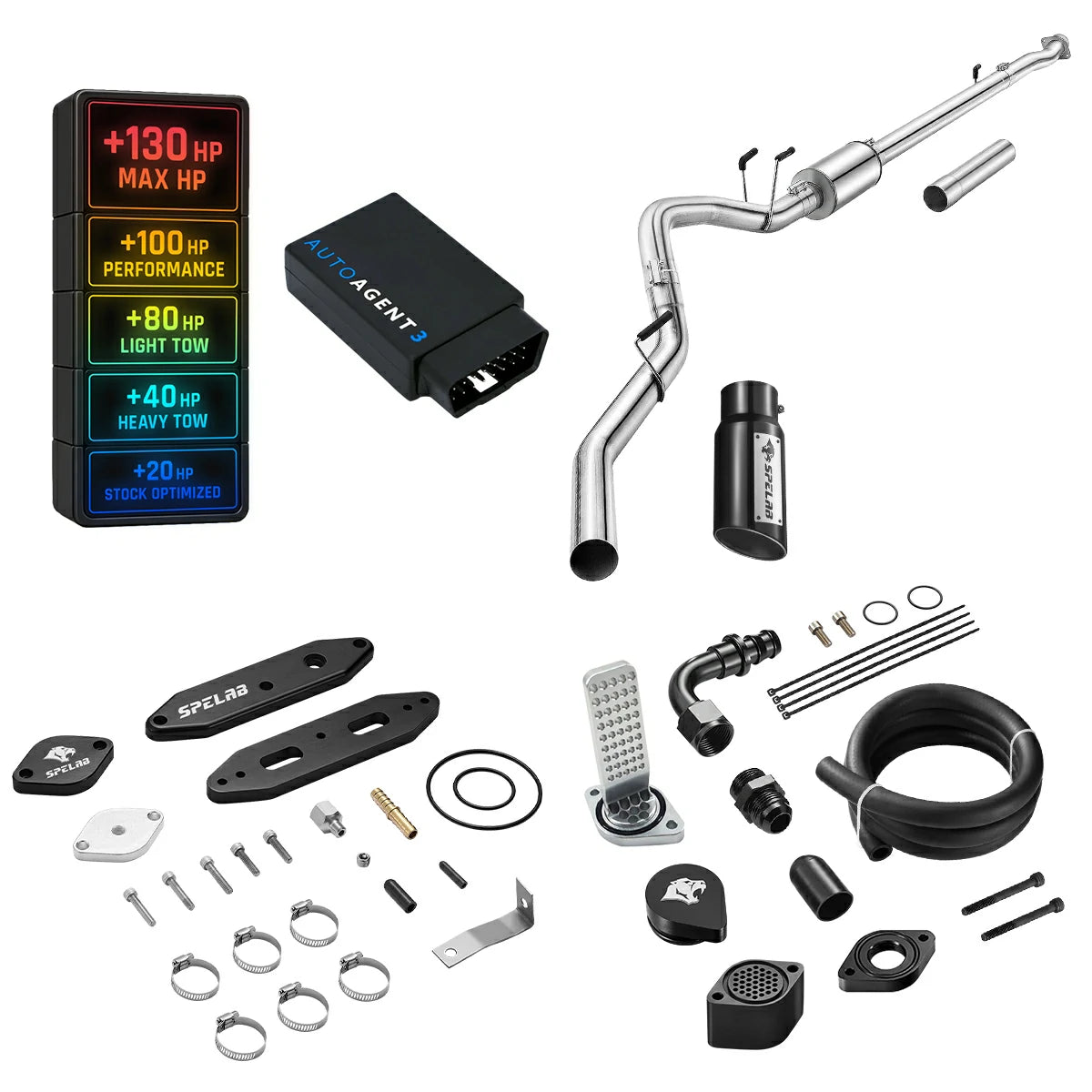DPF/DEF/EGR/CCV Delete for 2020-2024 Ford 6.7L Powerstroke F250 F350 F450 All-in-One Kit