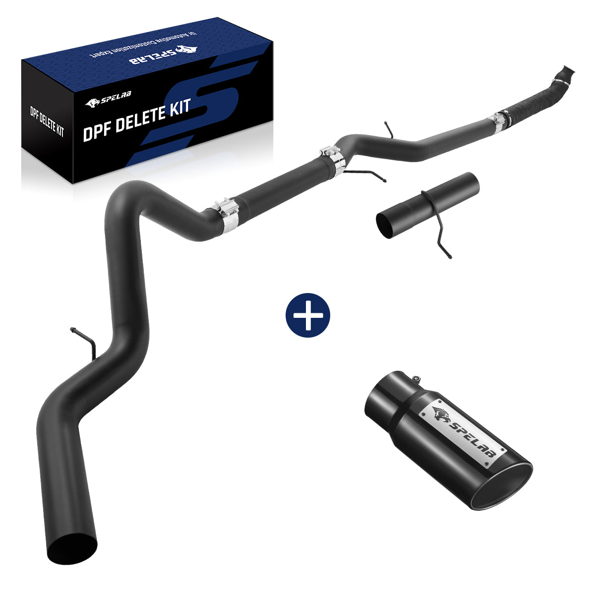 4‘’/5‘’ 2007-2010 LMM  6.6L Duramax DPF Delete Race Pipe | SPELAB