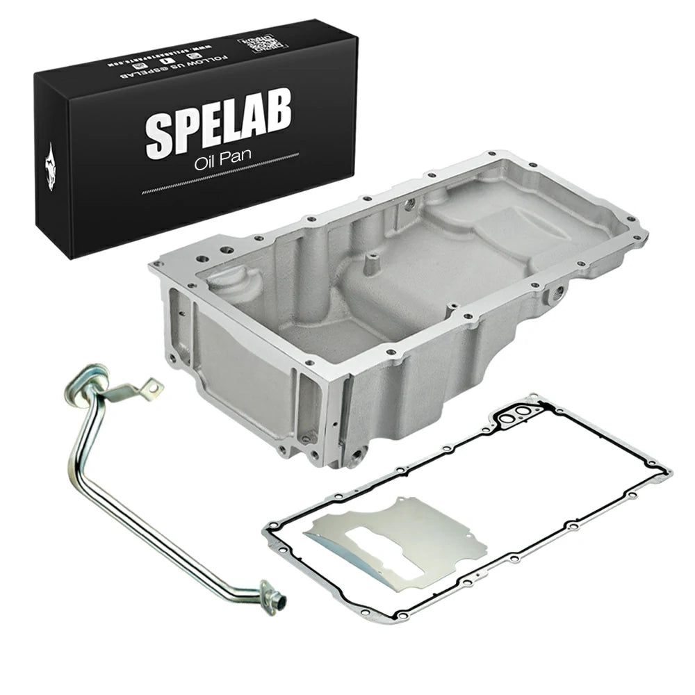 LS Rear Sump Low-Profile Retro-Fit Oil Pan with Added Clearance,Fit Chevy 4.8L 5.3L 5.7L 6.0L 6.2L |SPELAB