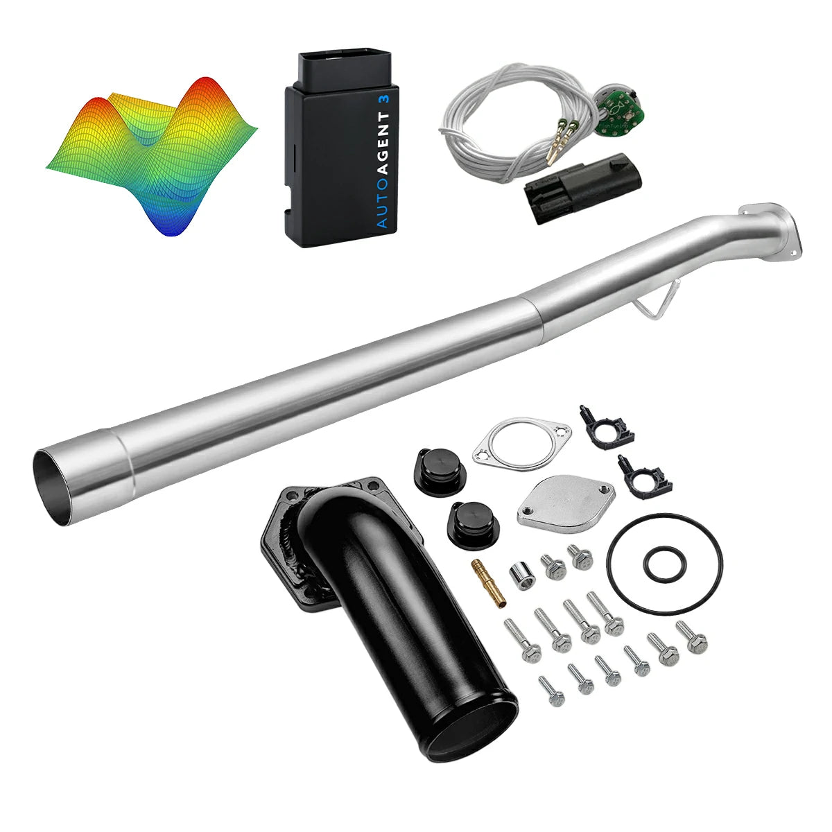 EZ LYNK Auto Agent 3 DPF/EGR All-in-One Delete Kit for 2008-2010 Ford 6.4L Powerstroke F250 F350 F450