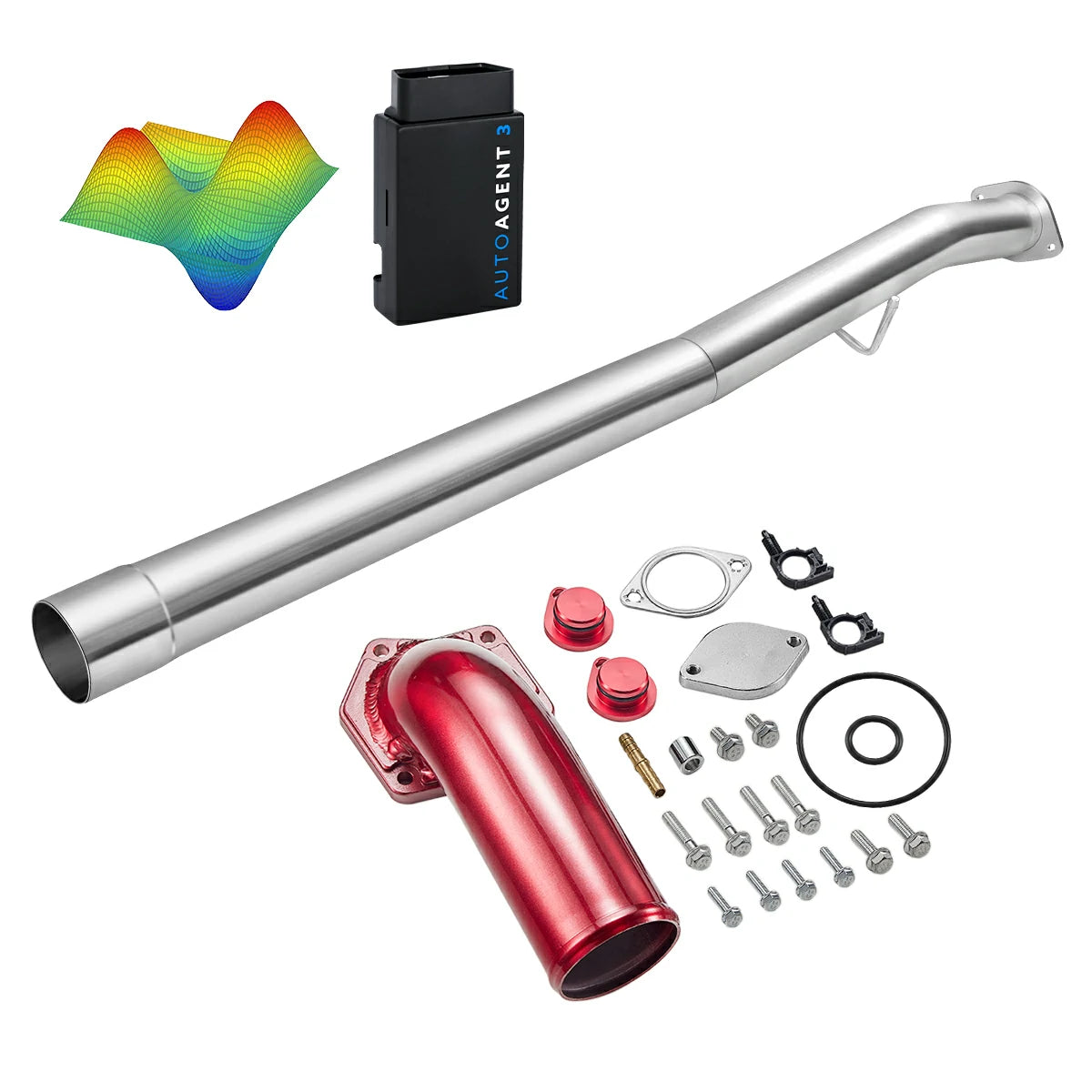 EZ LYNK Auto Agent 3 DPF/EGR All-in-One Delete Kit for 2008-2010 Ford 6.4L Powerstroke F250 F350 F450