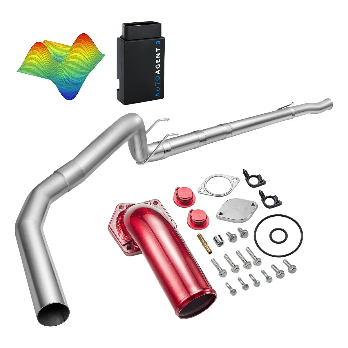 EZ LYNK Auto Agent 3 DPF/EGR All-in-One Delete Kit for 2008-2010 Ford 6.4L Powerstroke F250 F350 F450