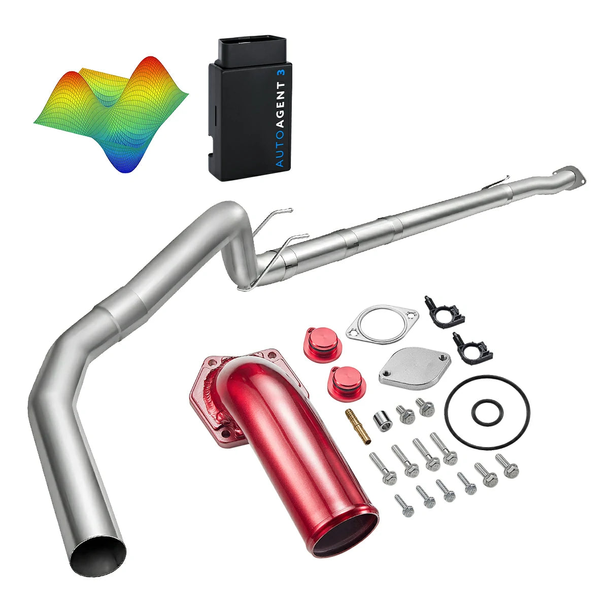 EZ LYNK Auto Agent 3 DPF/EGR All-in-One Delete Kit for 2008-2010 Ford 6.4L Powerstroke F250 F350 F450