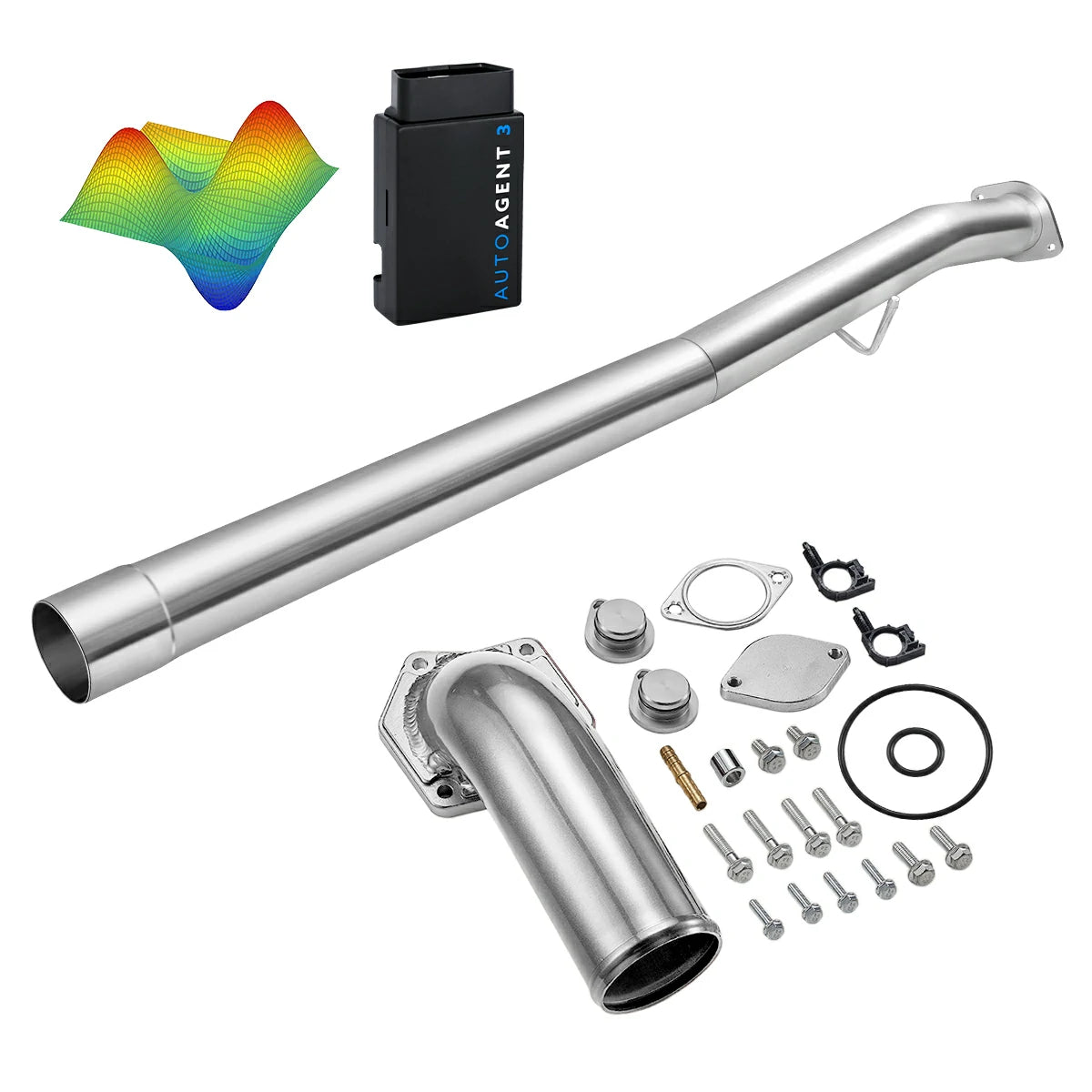 EZ LYNK Auto Agent 3 DPF/EGR All-in-One Delete Kit for 2008-2010 Ford 6.4L Powerstroke F250 F350 F450