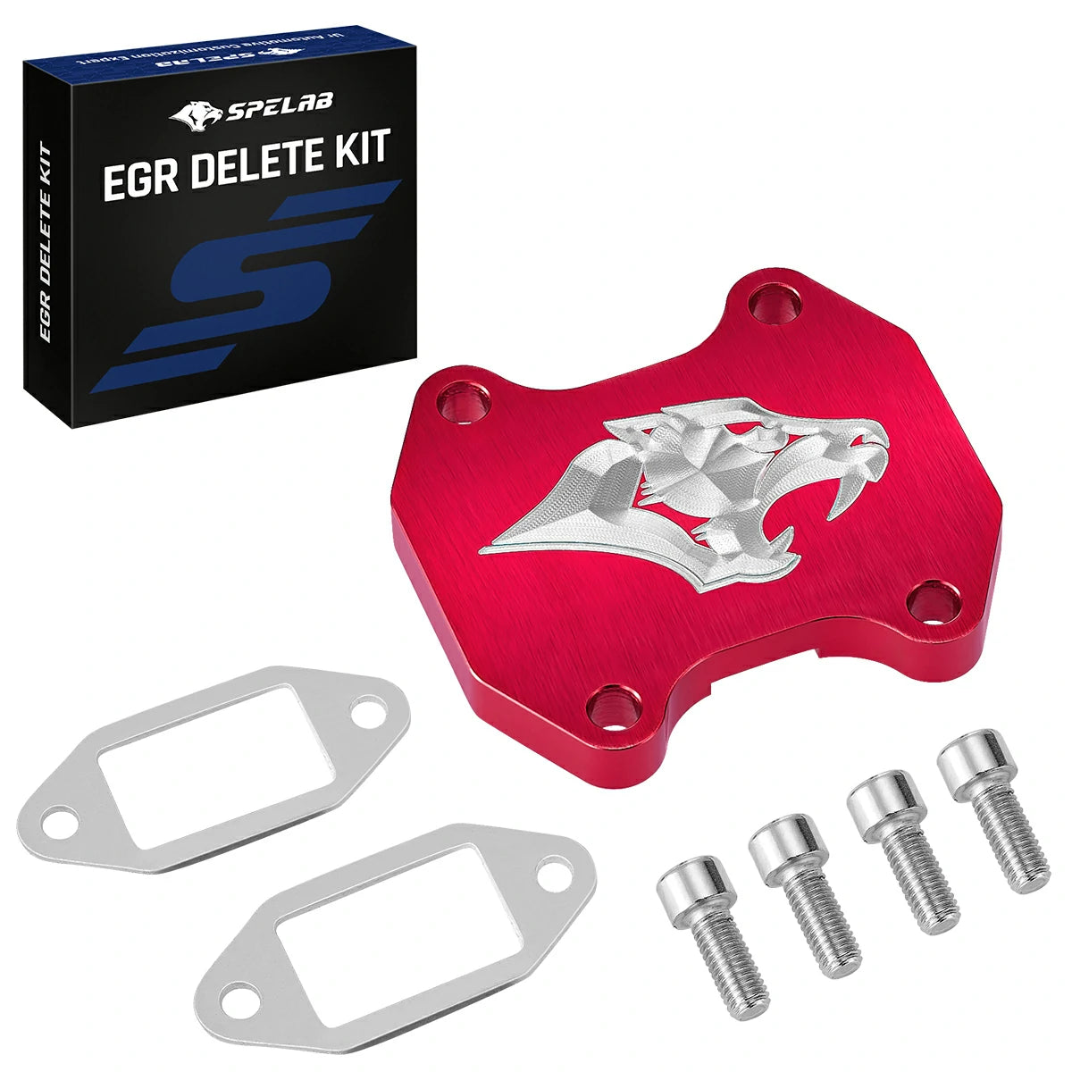 EGR Block-off Plate For 2009-2024 6.7L Cummins Dodge Ram 2500/3500 | SPELAB-red