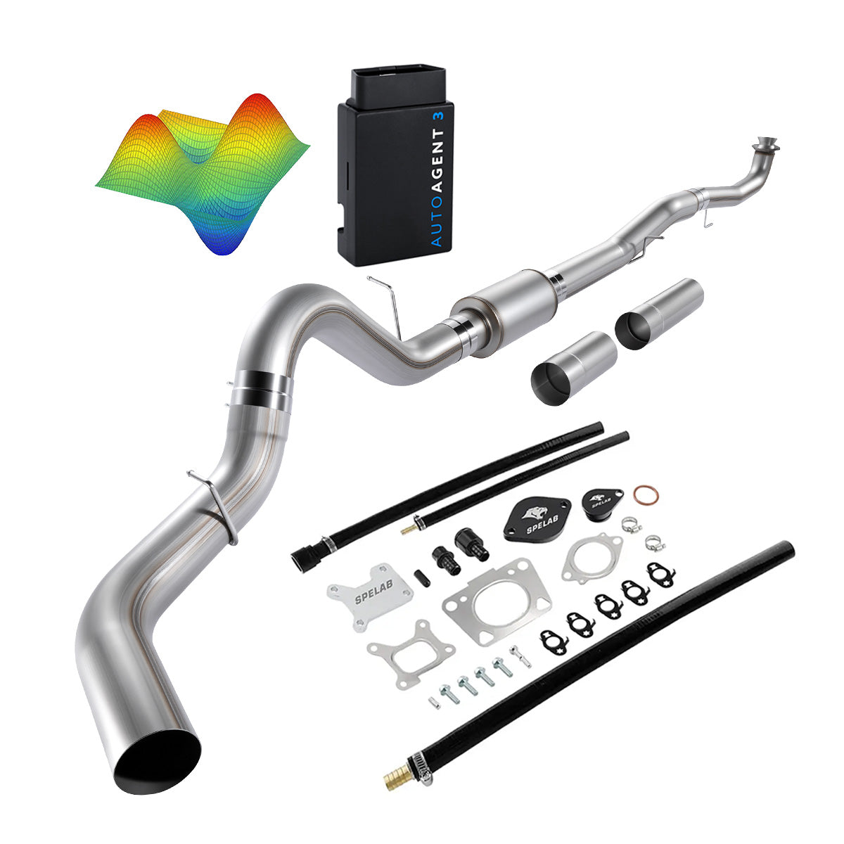 EZ LYNK Auto Agent 3 DPF/EGR All-in-One Delete Kit for 2017-2023 6.6L Duramax L5P 2500HD 3500HD