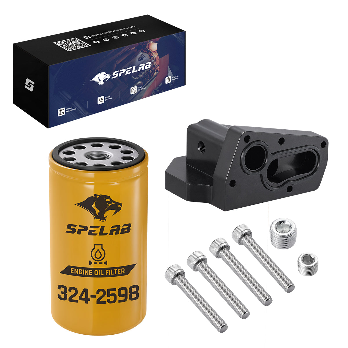 Oil Filter Housing for 2011-2019 Ford F250/F350/F450/F550 6.7L Powerstroke | SPELAB