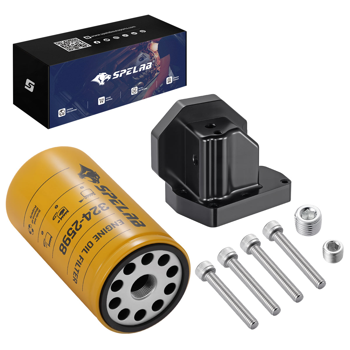 Oil Filter Housing for 2011-2019 Ford F250/F350/F450/F550 6.7L Powerstroke | SPELAB