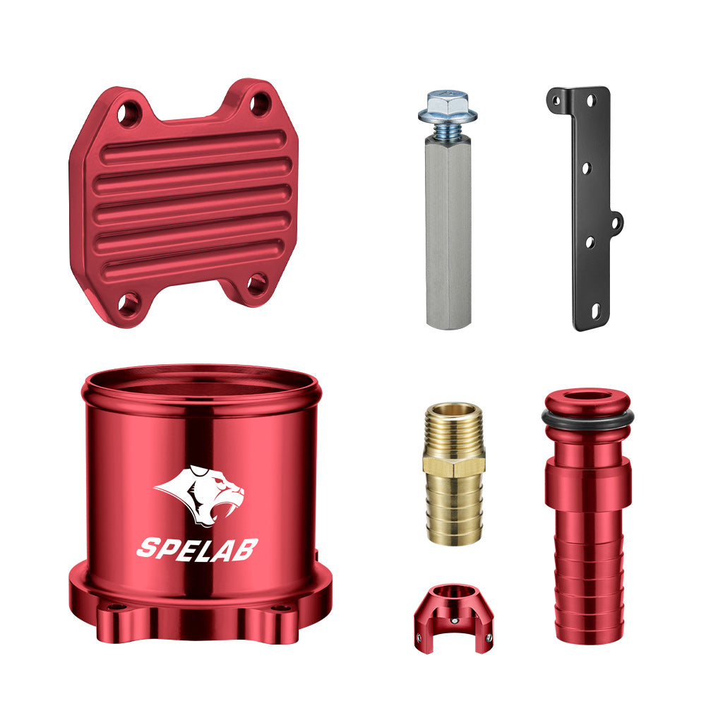 EGR Delete Kit For 2013-2018 Ram 6.7L Cummins Diesel Cooler & Throttle Valve red | SPELAB-6