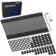 SPELAB head stud kit for 1998.5-2024 Dodge Ram 2500/3500 5.9L and 6.7L 24V Cummins diesel, with studs, washers, flanged nuts and install sockets, shown with the box