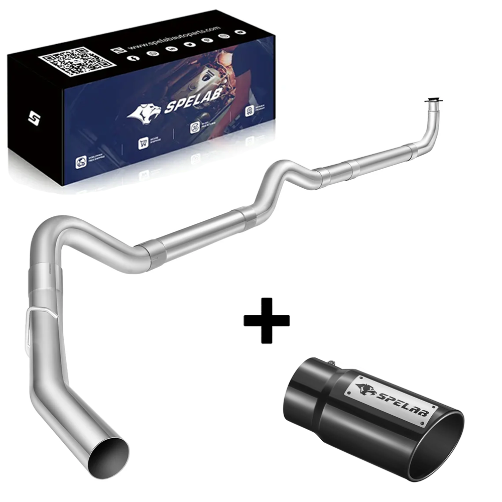4'/5' Downpipe-Back 2001-2007 LBZ LLY LB7 6.6 Duramax DPF Delete Race Pipe | SPELAB-6