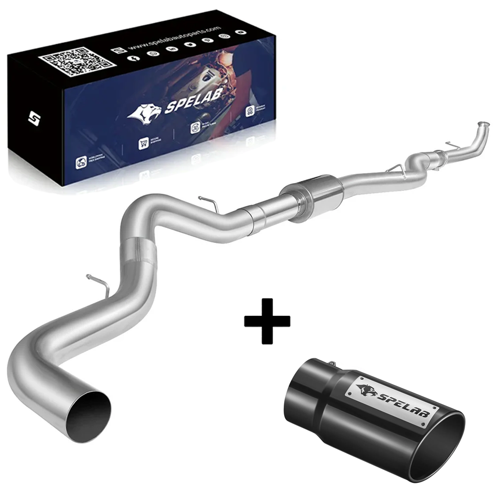 4'/5' Downpipe-Back 2001-2007 LBZ LLY LB7 6.6 Duramax DPF Delete Race Pipe | SPELAB-5