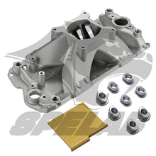 Load image into Gallery viewer, Small Block Chevy Single Plane High Rise Intake Manifold (Aluminum)| SPELAB
