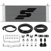 SPELAB Transmission Cooler Kit for 2011-2016 Ford 6.7L Powerstroke, including cooler, hoses, and hardware.