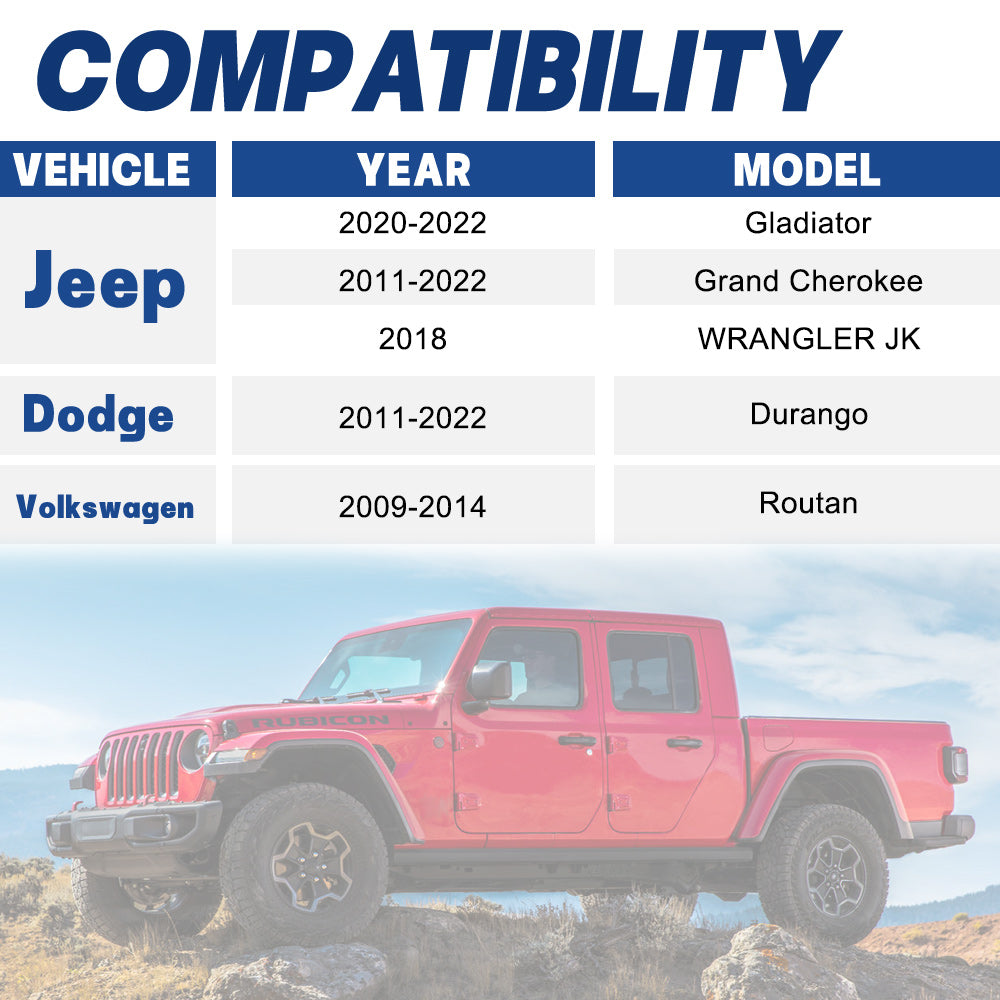 Wheel Spacers for 2018-2022 Jeep Wrangler TJ YJ / 2011-2022 Dodge Durango 4PCS