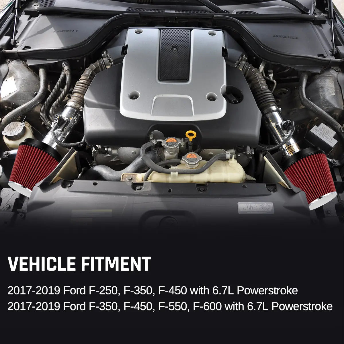 Cold Air Intake Kit w/Filter For 2017-2019 6.7 Powerstroke FORD｜SPELAB 8