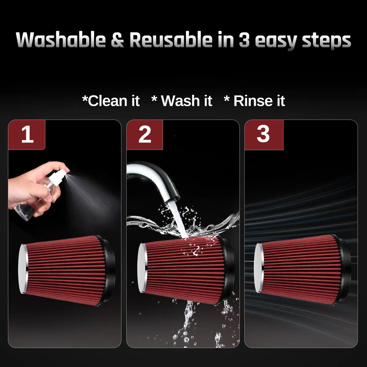 Cold Air Intake Kit w/Filter For 2008-2010 6.4 Powerstroke Ford｜SPELAB 7