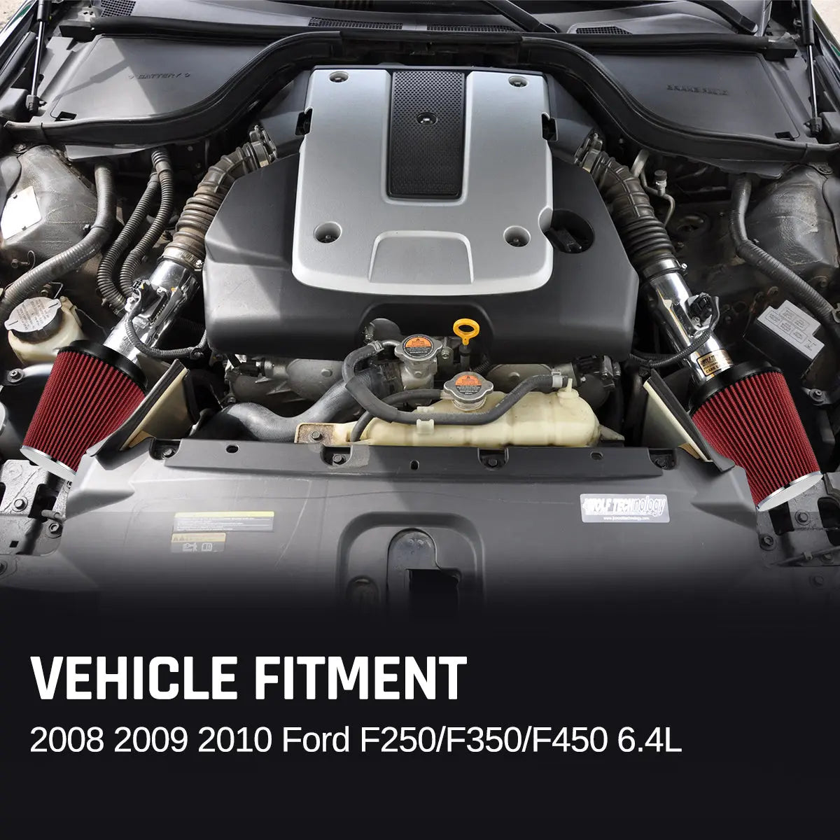 Cold Air Intake Kit w/Filter For 2008-2010 6.4 Powerstroke Ford｜SPELAB 8