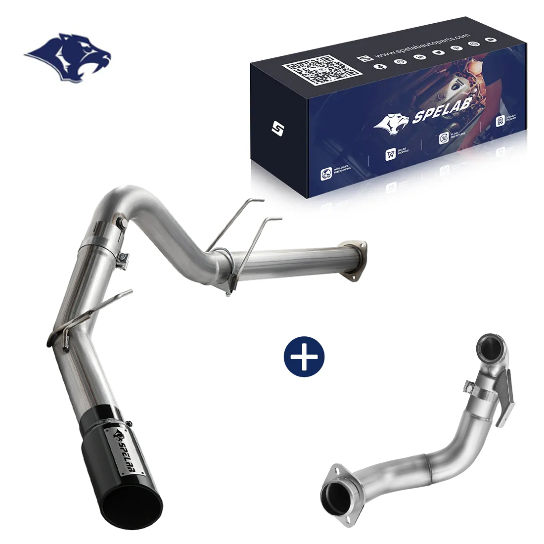 4'' DPF Back Exhaust Single Side Exit 2011-2016 6.7L Powerstroke Ford F250 F350 F450