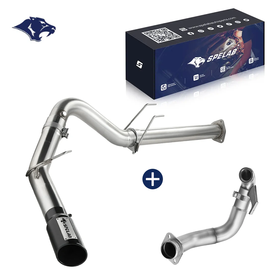4'' DPF Back Exhaust Single Side Exit 2011-2016 6.7L Powerstroke Ford F250 F350 F450