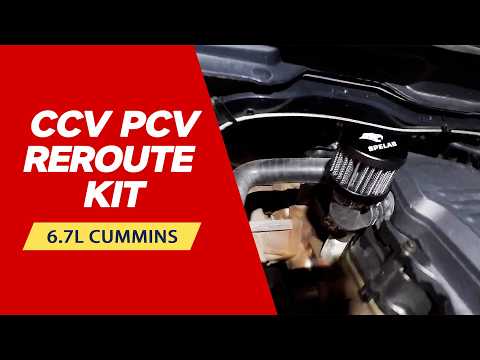 CCV PCV ReRoute Engine Ventilation Kit for Dodge Ram 6.7L Diesel | SPELAB
