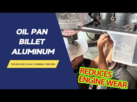 Oil Pan For 2003-2022 Dodge Ram 2500/3500 5.9L/6.7L Diesel Billet Aluminum | SPELAB