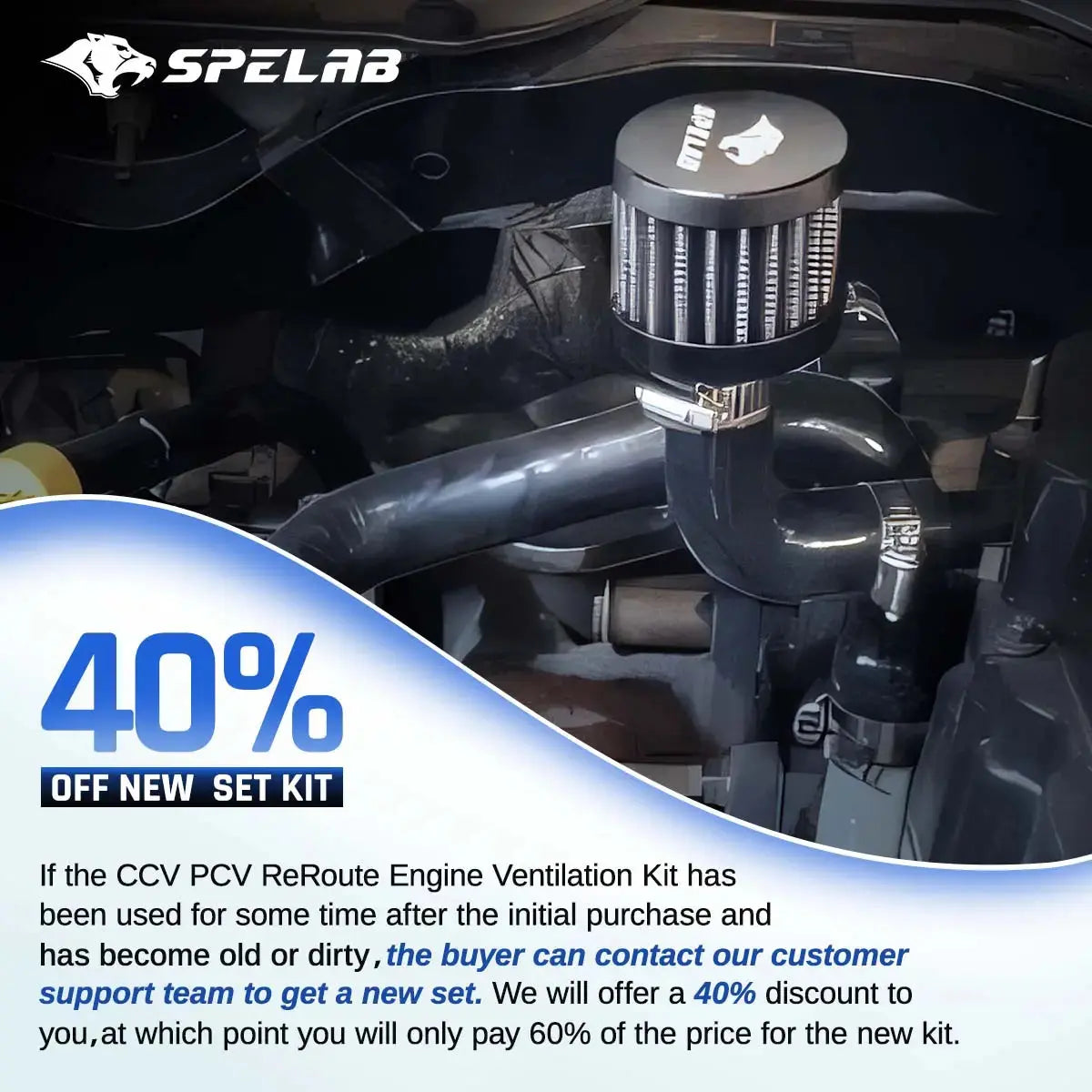 07-23 6.7 Cummins CCV ReRoute Engine Ventilation Kit|SPELAB 40% Off