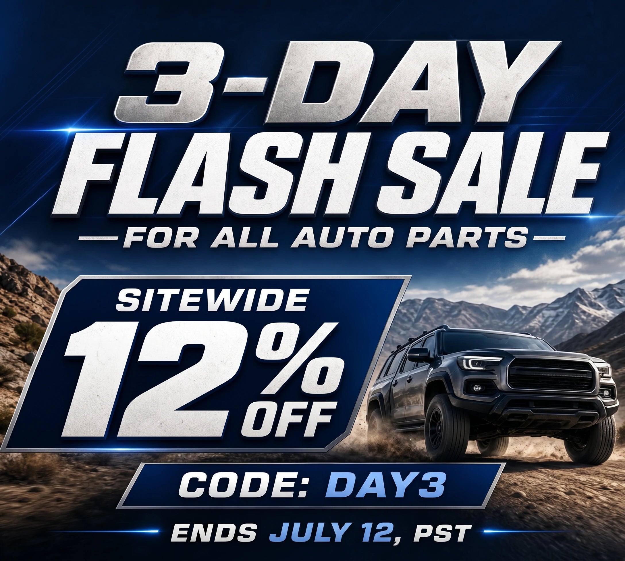3 DAY FLASH SALE 12%OFF WITH CODE: DAY3
