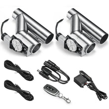 Load image into Gallery viewer, SPELAB 2.0/2.5/3.0 Inch Dual Electric Exhaust Cutout Remote Kit with One Controller