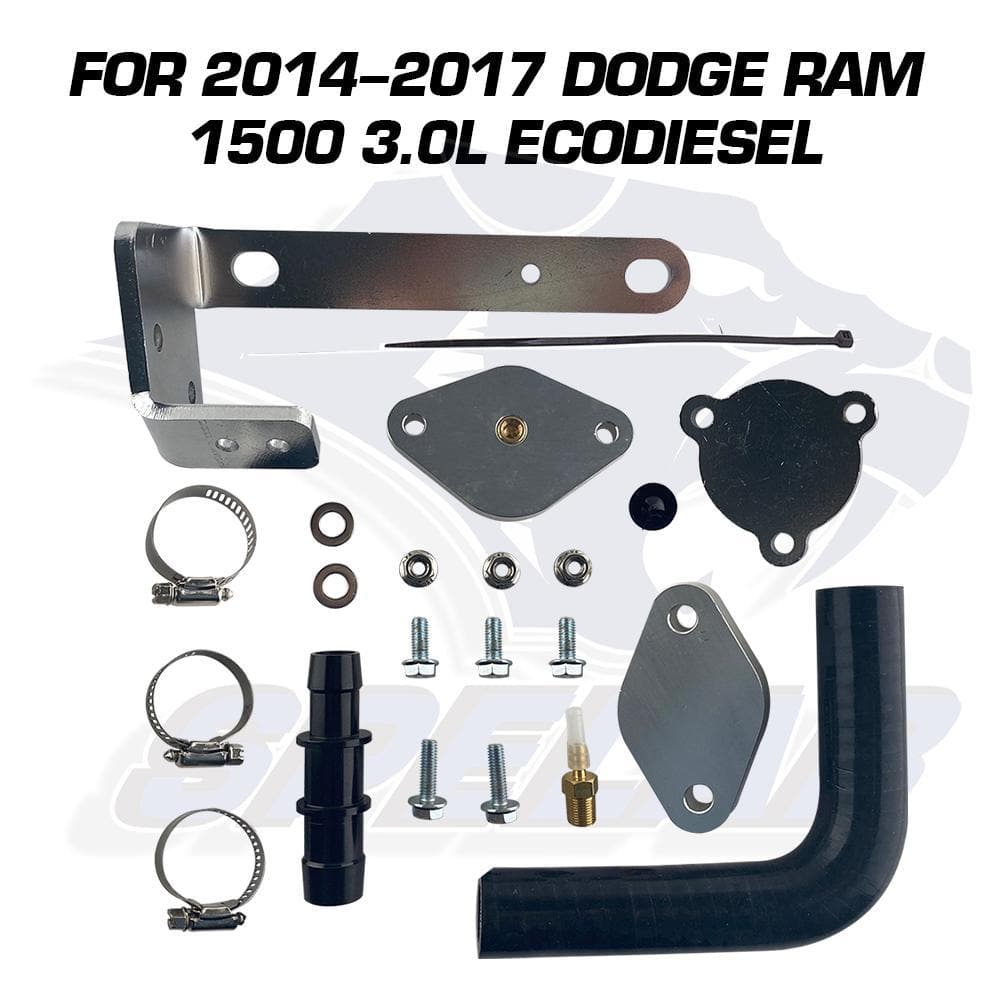 EGR Valve & Cooler Delete Kit 2014-2018 Dodge Ram 1500 Jeep 3.0L EcoDiesel |SPELAB-10