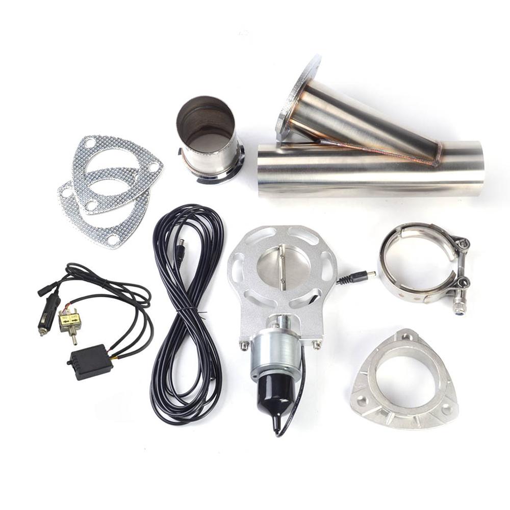 SPELAB 3 Inch Plum-shaped Unilateral Manual Exhaust Cutout Kit
