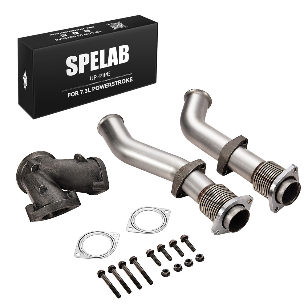 Hardware Bellowed Up Pipe – For 1999-2003 Ford 7.3L Powerstroke Turbo Diesel – F81Z-6K854-DA