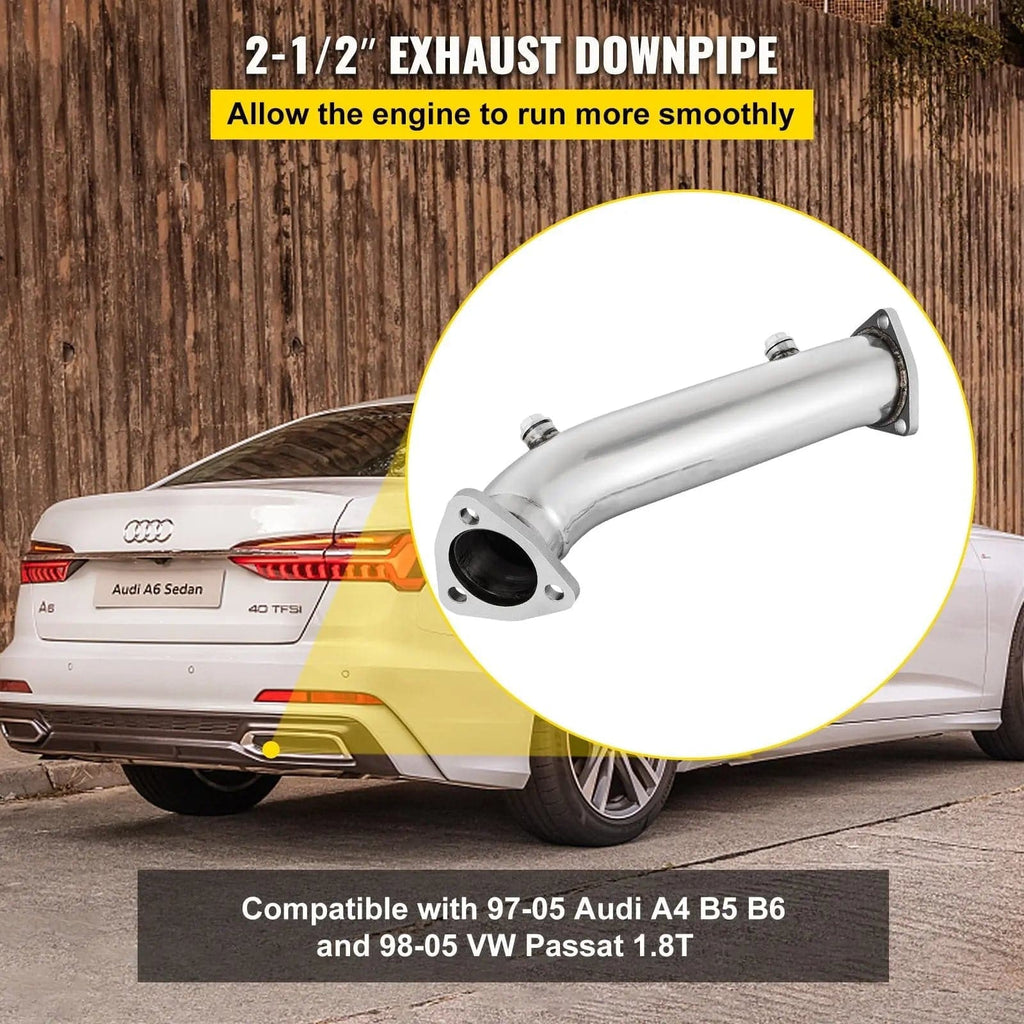 Downpipe Exhaust for 1997-2005 Audi A4 B5 B6/VW Passat 1.8T/L J2 Engineering Flashark